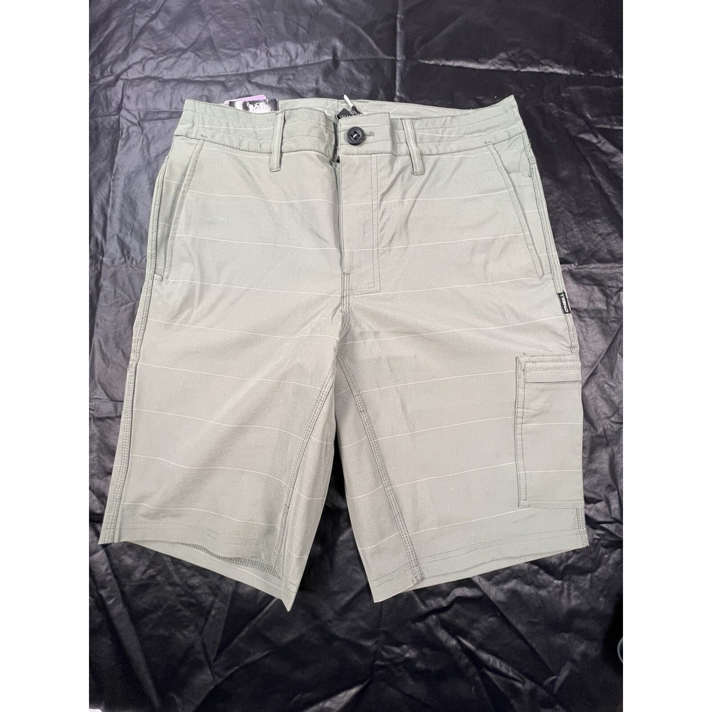 O'Neill Crossover Shorts Mens 30 Green 11" inseam Quick Dry Stretch
